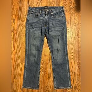 Abercrombie & Fitch Men's Blue Straight-Leg Jeans